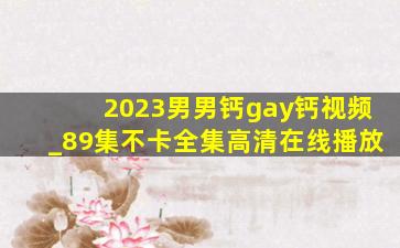 2023男男钙gay钙视频_89集不卡全集高清在线播放